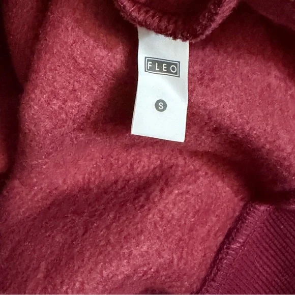 FLEO Recharge Half Zip, Hip Length, Maroon, S, NWT - Picture 4 of 4